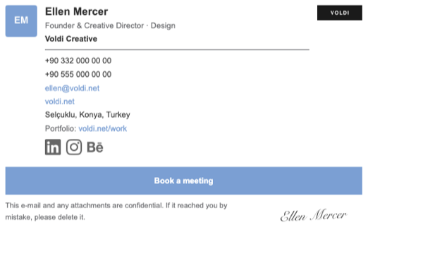 CTA banner Mailmyra email signature template
