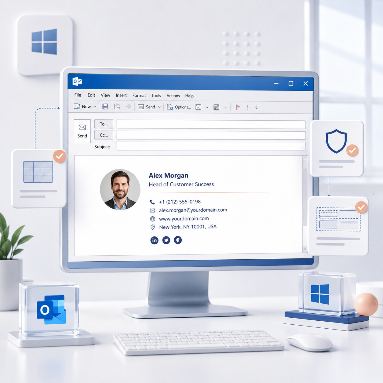 Mailmyra signature in Outlook Classic